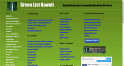 Desktop Screenshot of greenlisthawaii.com